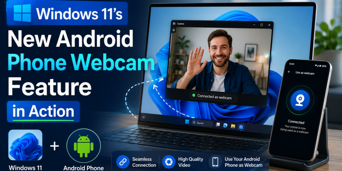 Windows 11’s New Android Phone Webcam Feature in Action