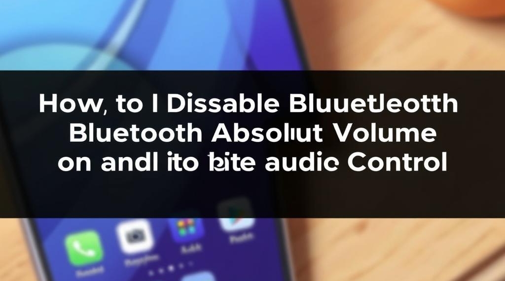 How To Disable Bluetooth Absolute Volume On Android for Better Audio Control