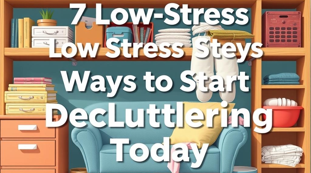 7 Low-Stress Ways to Start Decluttering Today