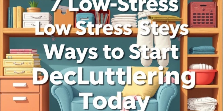 7 Low-Stress Ways to Start Decluttering Today