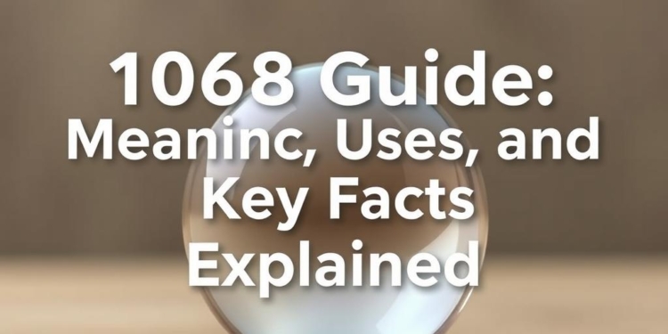 1068 Guide: Meaning, Uses, and Key Facts Explained