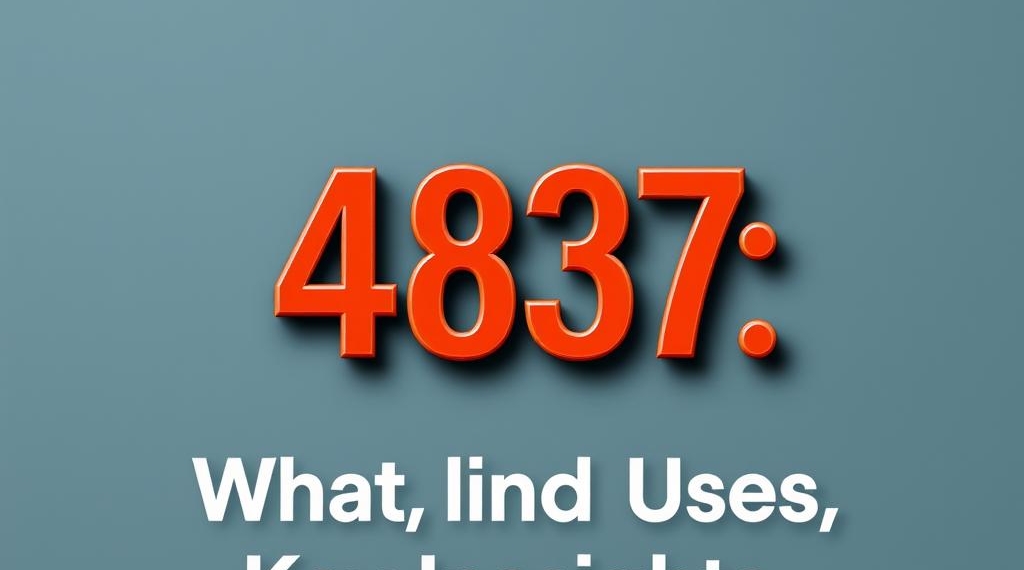 4837: What It Means, Uses, and Key Insights