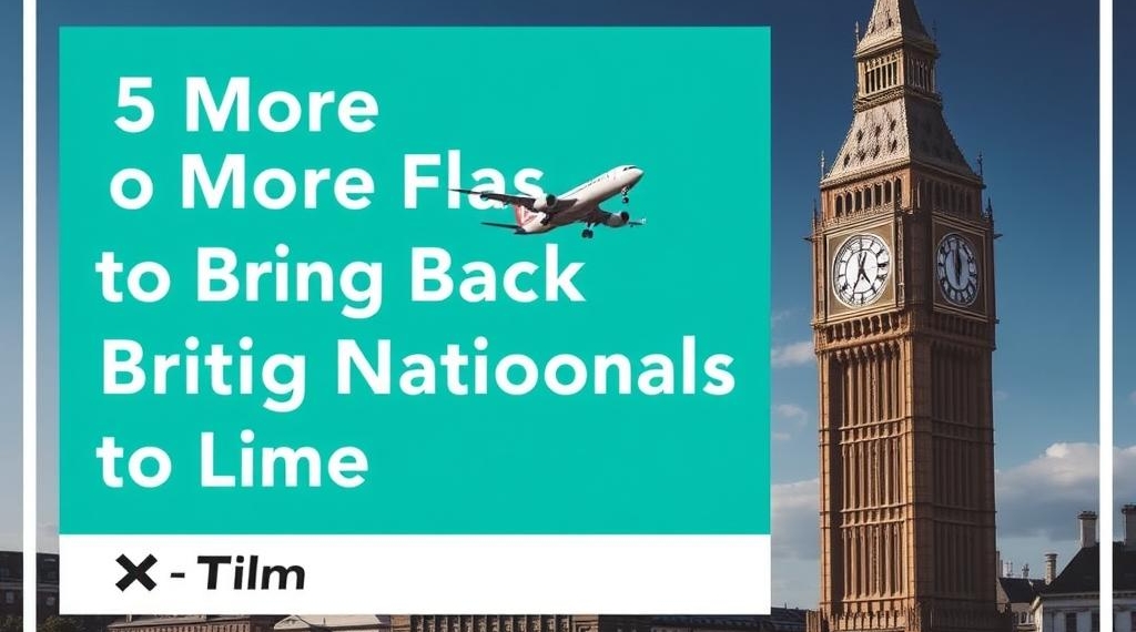5 More Flights to Bring Back British Nationals to London: X Time