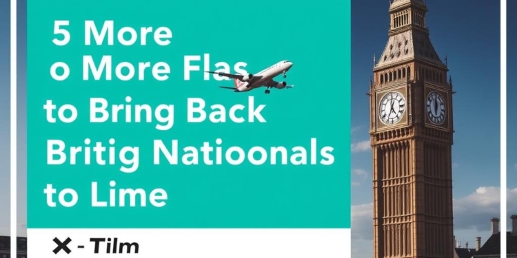 5 More Flights to Bring Back British Nationals to London: X Time