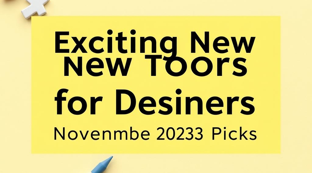 Exciting New Tools for Designers: November 2023 Picks