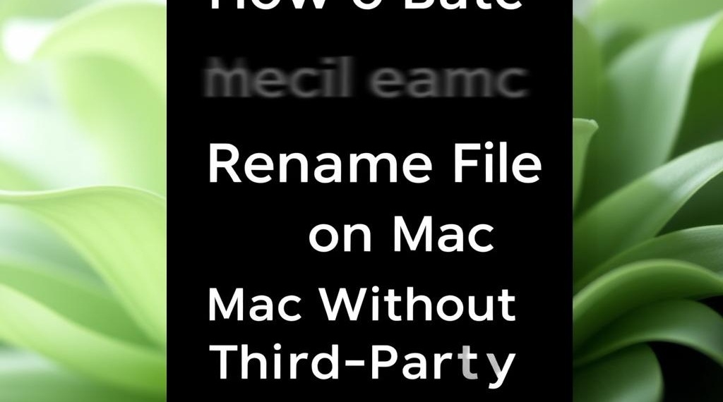 How to Batch Rename Files on Mac Without Third-Party Apps