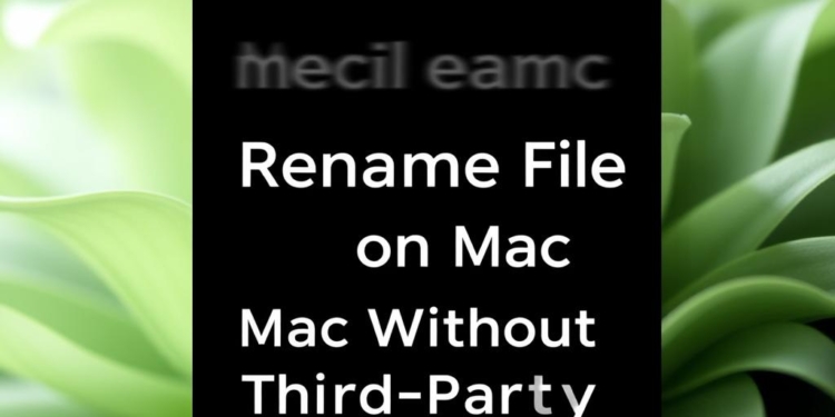 How to Batch Rename Files on Mac Without Third-Party Apps