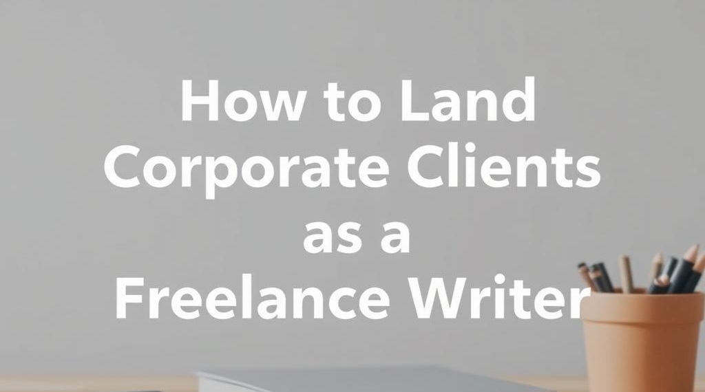 How to Land Corporate Clients as a Freelance Writer