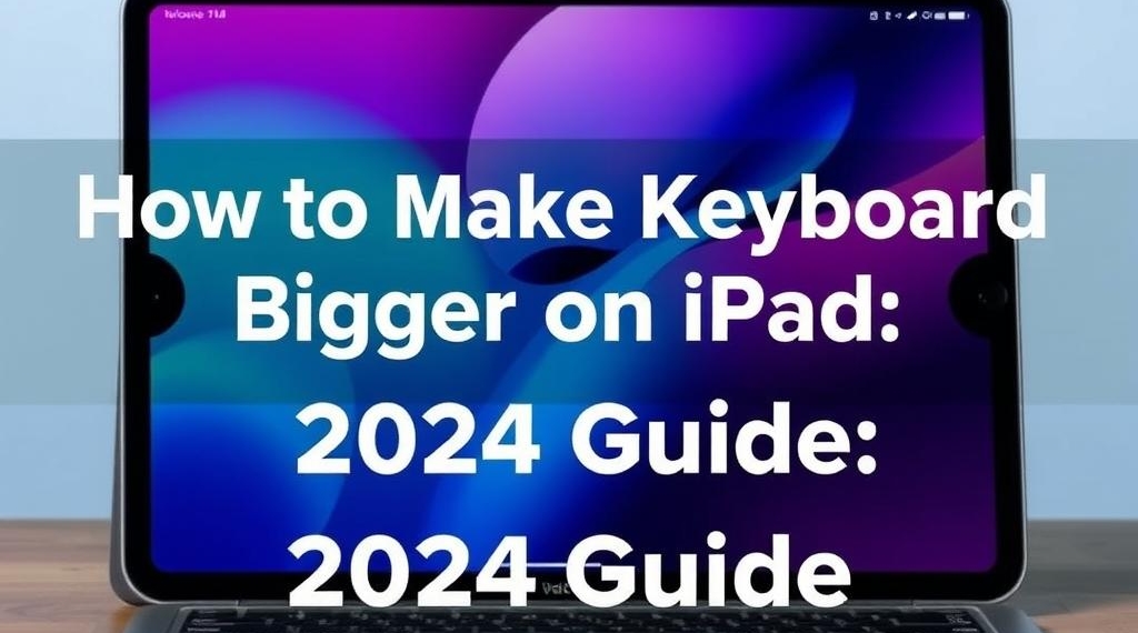 How to Make Keyboard Bigger on iPad: 2024 Guide