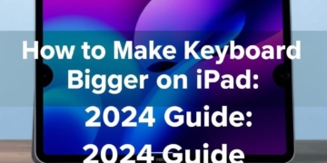 How to Make Keyboard Bigger on iPad: 2024 Guide
