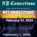 NYT Connections Hints and Answers for February 12, 2024