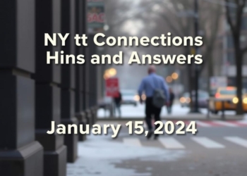NYT Connections Hints and Answers for January 15, 2024