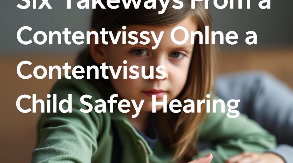 Six Takeaways From a Contentious Online Child Safety Hearing