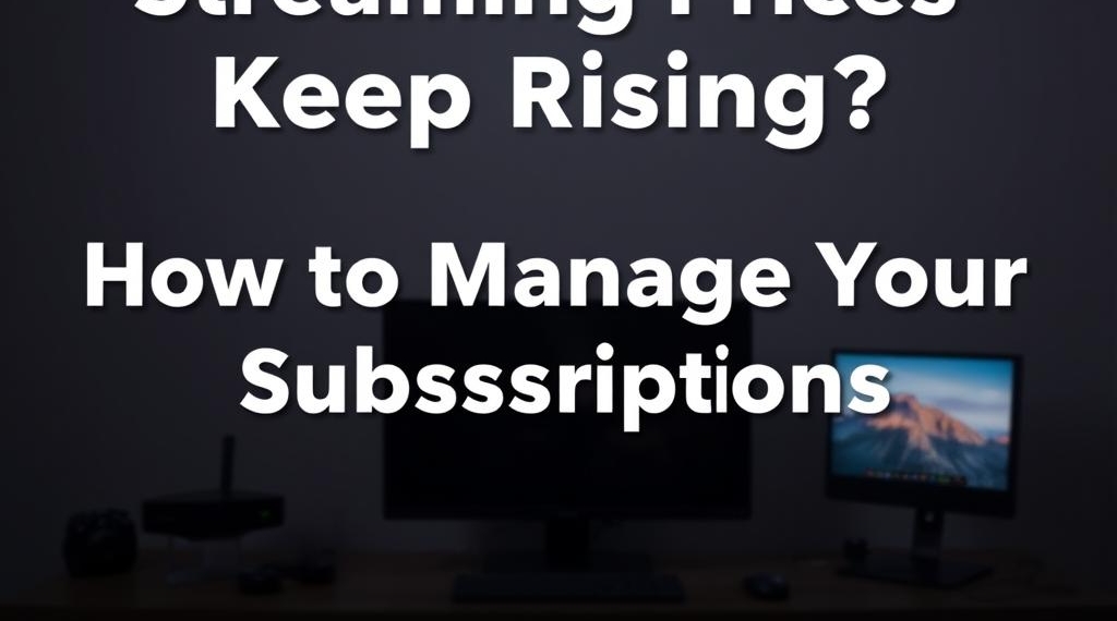 Streaming Prices Keep Rising? How to Manage Your Subscriptions