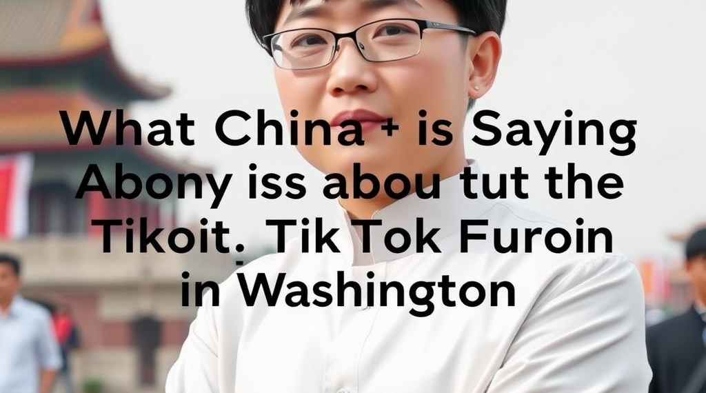 What China Is Saying About the TikTok Furor in Washington