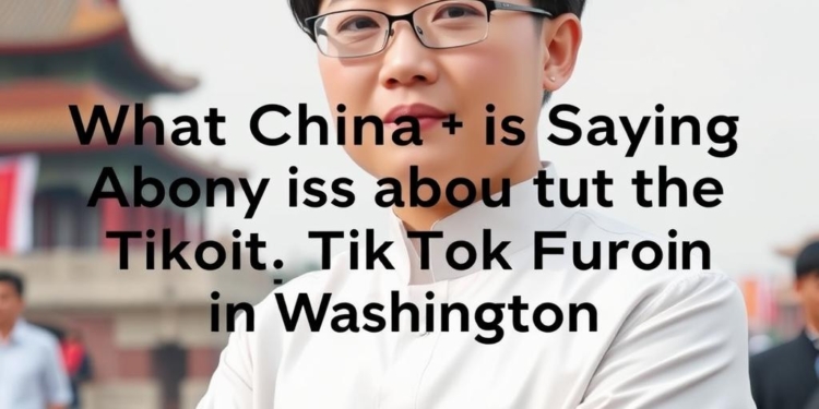 What China Is Saying About the TikTok Furor in Washington